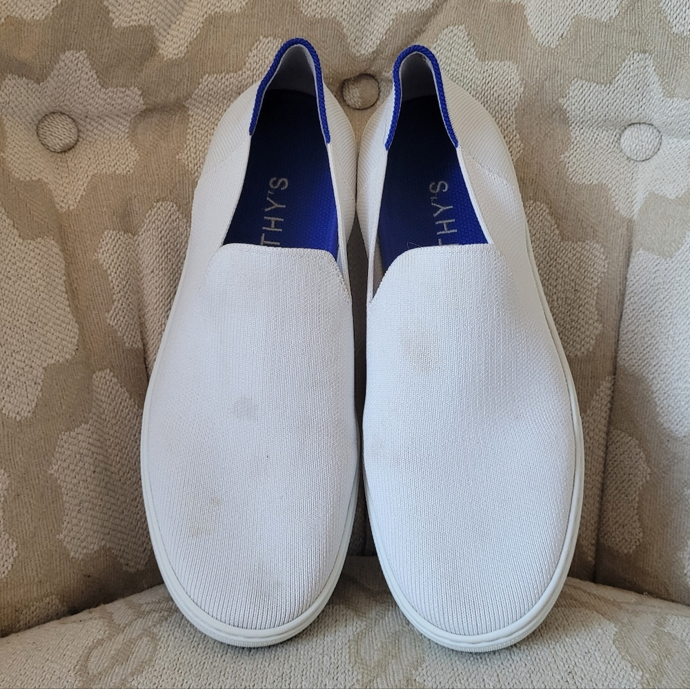 ROTHY'S THE ORIGINAL SLIP ON SNEAKER SHOES BRIGHT WHITE SIZE 9 - Picture 2 of 16